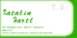 katalin hartl business card